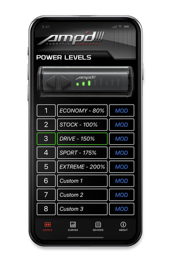 compare product Superchips 2545-A2 Flashcal and Amp'd 2.0 Throttle Booster Kit