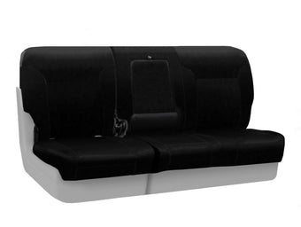 compare product Coverking Custom Fit Front 60/40 Bench Seat Cover for Select Chevrolet Colorado Models - Premium Leatherette Solid (Black)