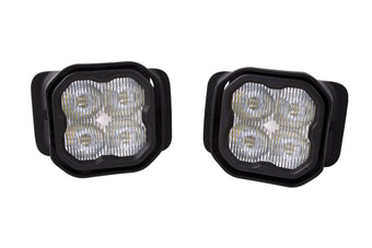 compare product Diode Dynamics SS3 SAE/DOT Type F2 Fog Light Kit compatible with Ford, F150/F250/F350 Superduty, White SAE Fog Sport with Backlight
