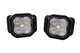 Diode Dynamics SS3 SAE/DOT Type F2 Fog Light Kit compatible with Ford, F150/F250/F350 Superduty, White SAE Fog Sport with Backlight