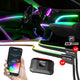 XKmax 6 Piece Car Interior Ambient LED Strip Lighting Kit with App Control, RGB Color Changing