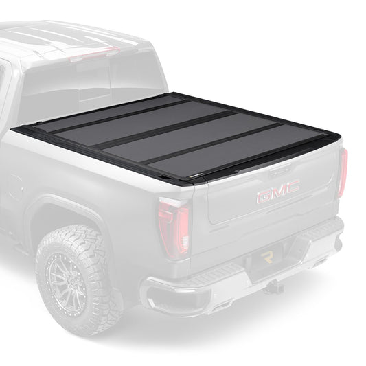 RealTruck BAK BAKFlip MX4 Hard Folding Truck Bed Tonneau Cover | 448135 | Fits 2019-2026 Chevy/GMC Silverado/Sierra (Only Works w/Carbon Pro Bed) Works w/MultiPro/Flex Tailgate 5' 10" Bed (69.9")