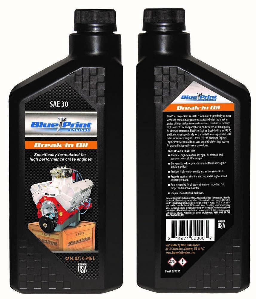 BluePrint Engines BPEBPP710 1 qt. Crate Engine Break-In Oil - SAE30