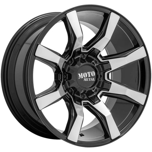 Moto Metal MO804 22X10 6X135/5.5 G-BLK MACH -18MM - MO80422067518N