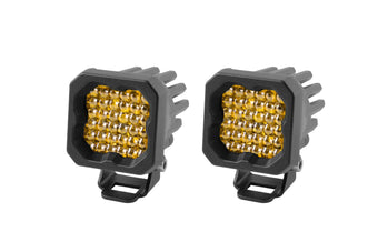 compare product Diode Dynamics SSC1 Yellow Pro Standard LED Pod (pair), Flood w/Amber Backlight