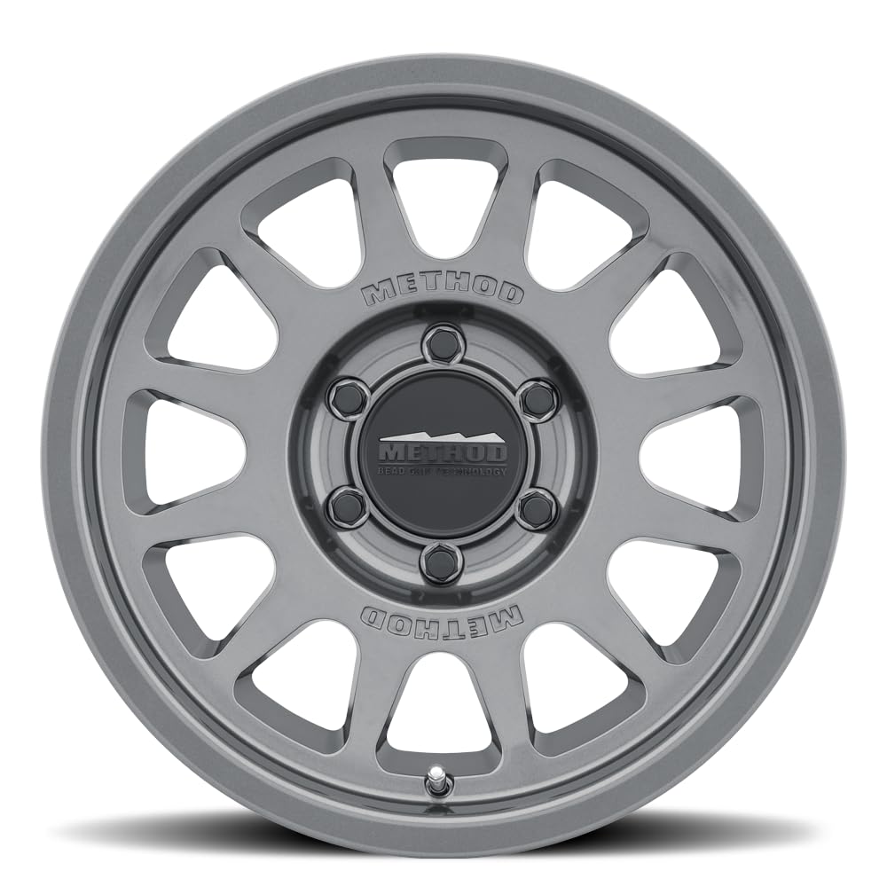 Method Race Wheels MR703 Bead Grip, 17x8.5, 0mm Offset, 6x5.5, 106.25mm Centerbore, Gloss Titanium, MR70378560800