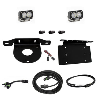 compare product Baja Designs S2 Sport Dual LED Reverse Light Kit for Ford Bronco 2021-23 - License Plate Mount with Upfitter Wiring Harness (Multi-Pattern; Clear Lens)