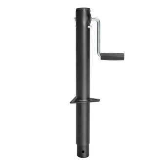 compare product Lippert 285420 Side Wind Tongue Jack with Mounting Hardware , Black , Standard