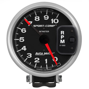 compare product Auto Meter 3900 Sport-Comp Monster Tachometer,5.000 in.