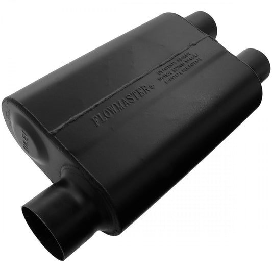 Flowmaster 9430462 Super 44 Muffler - 3.00 Offset In and 2.50 Dual Out - Aggressive Sound
