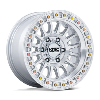 compare product 20x9 KMC KM552 IMS Gloss Silver W/Machined Face Wheel 6x5.5 (0mm)