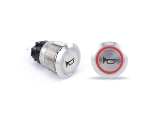 compare product Sierra AV10050R, Push Button Horn Switch, Red Halo