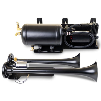 compare product Kleinn Air Horns JeepKit-1 Complete Bolt-On Dual Air Horn Kit for Jeep Wrangler - Black