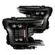 AlphaRex 18-20 Ford F-150 NOVA LED Proj Headlight Plank Style Alpha Blk w/Activ Light/Seq Signal/DRL