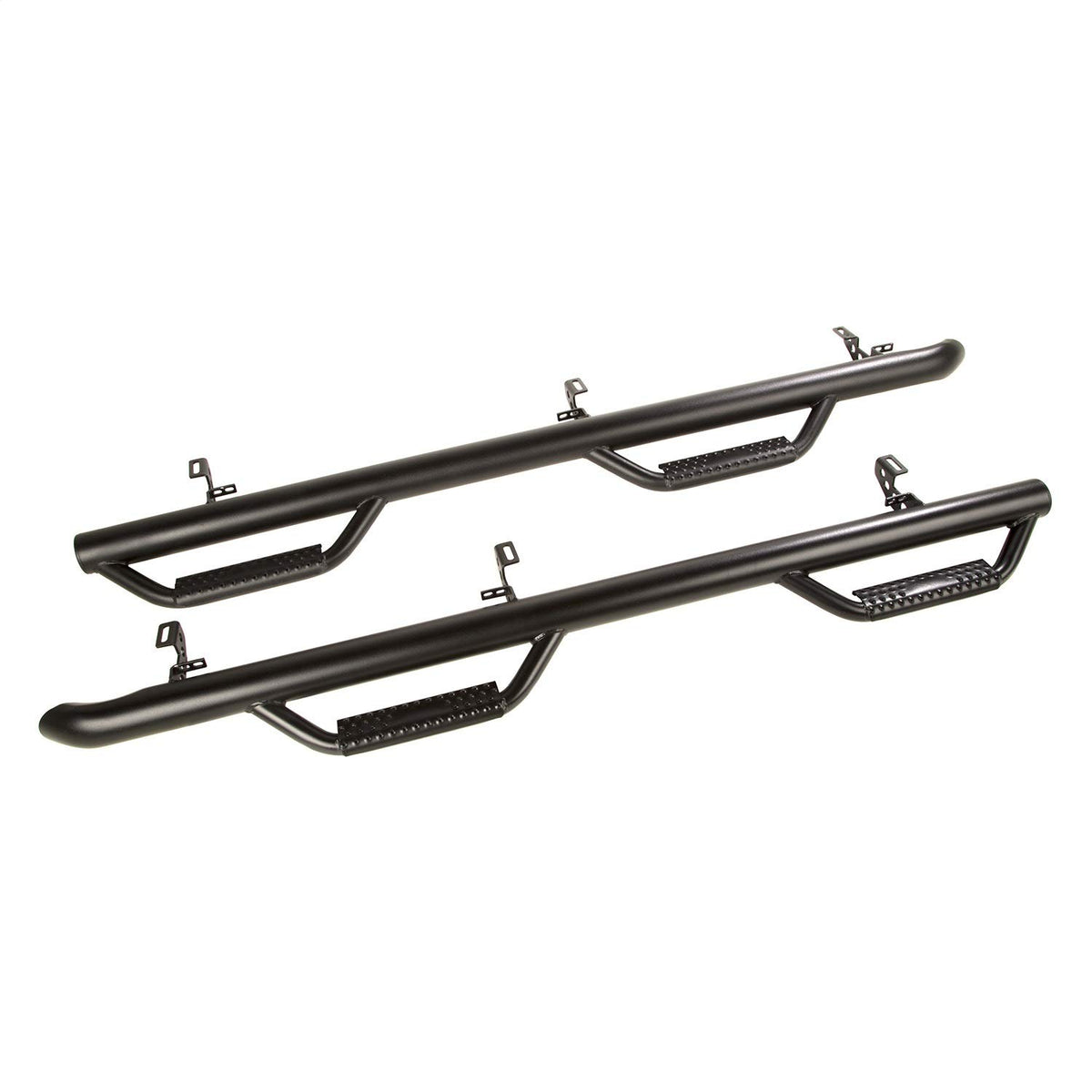 Rugged Ridge 11596.04 Spartan Nerf Bar Kit, Textured Black; 18-Current Jeep Wrangler JLU, 4 Door