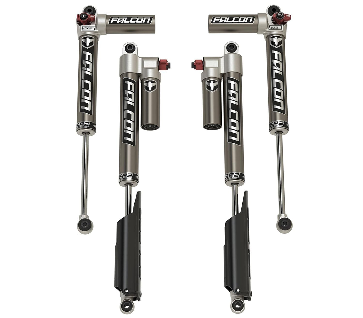 JT Falcon SP2 3.3 Fast Adjust Piggyback Shocks (3.5-4.5” Lift)