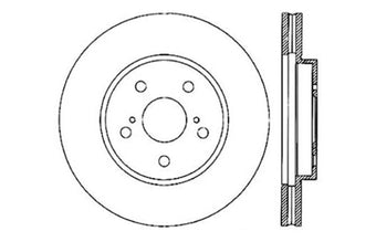 compare product StopTech 128.44125R Sport Cross Drilled Brake Rotor (Front Right), 1 Pack