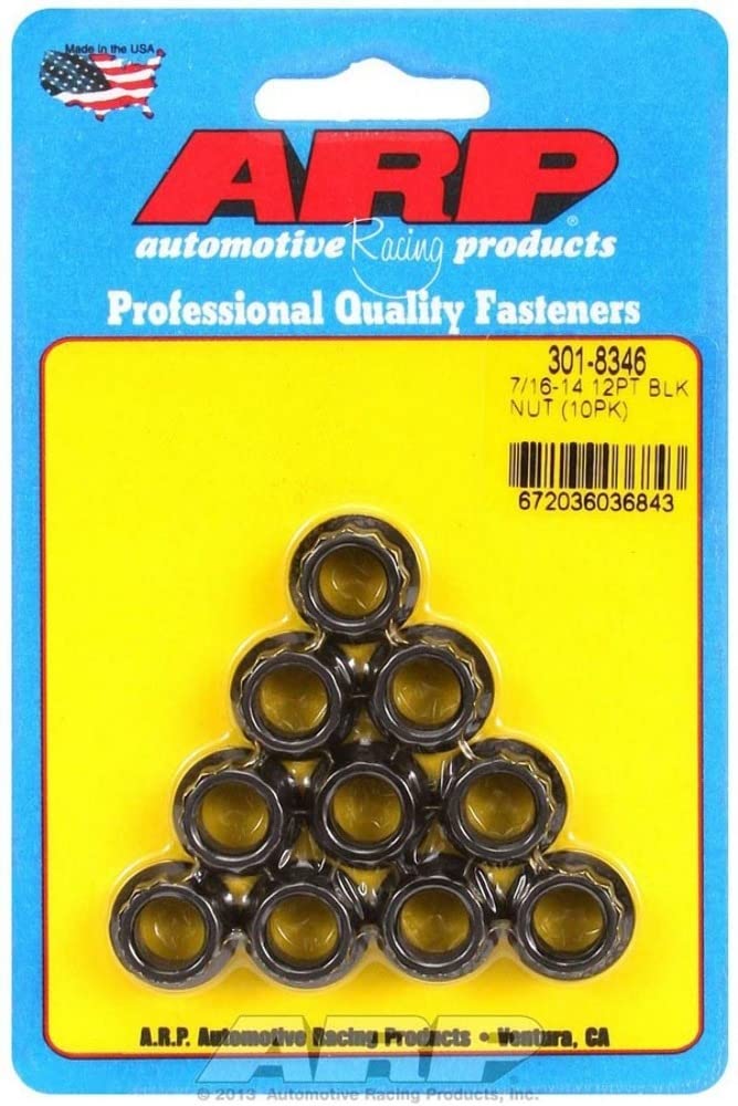 ARP 301-8346 7/16"-14 12-Point Nut - 10 Piece