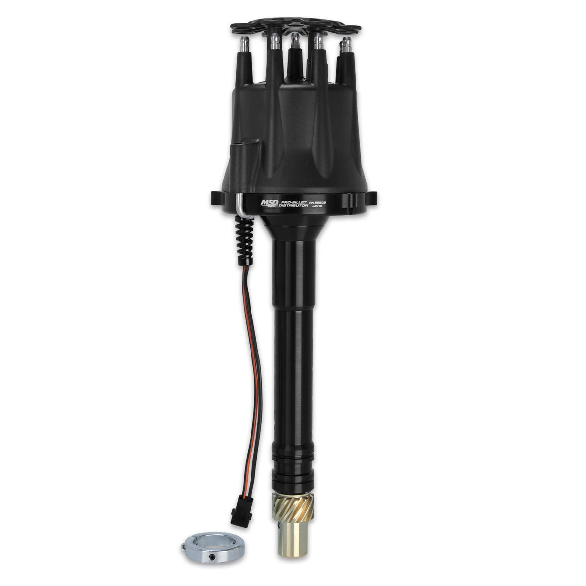 MSD 85505 Chevy V8 Pro Billet Distributor Black Finish