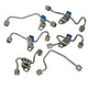 BD Diesel Injector Fuel Line - Assembled - Steel - Zinc Plated - Compatible