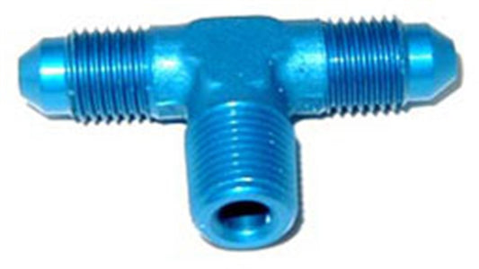 NOS Flare To Pipe T Fitting -3An X 1/8 Npt Blue