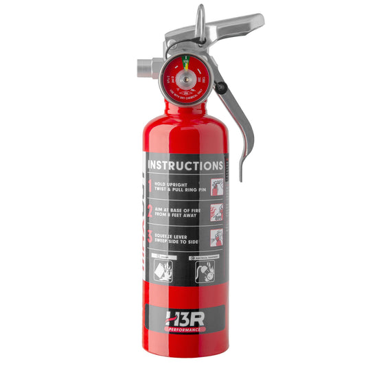 MaxOut Compact Fire Extinguisher for Vehicles – Cars, Trucks, UTVs, RVs & Boats | Off-Road Ready | Refillable Purple K Dry Chemical | Class BC | Mounting Bracket | UL Listed | Red 1.0 lb