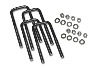 compare product RealTruck SUPERLIFT SUSPENSION U-Bolt Kit | Square U-Bolts 9/16 x 2-1/2 x 13 | 10524 | 4 Pack of U-Bolts with Hardware