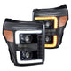 AlphaRex USA 880143 LUXX 20 Series LED Projector Headlights fits Ford F-250 Super Duty,Clear