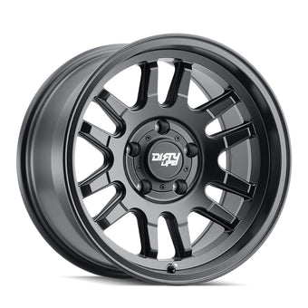 compare product Dirty Life CANYON Matte Black Wheel with Alloy Steel (17 x 9. inches /5 x 71 mm, -12 mm Offset)