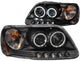 ANZO USA 111097 Projector Headlight Set w/CCFL Halo-Black