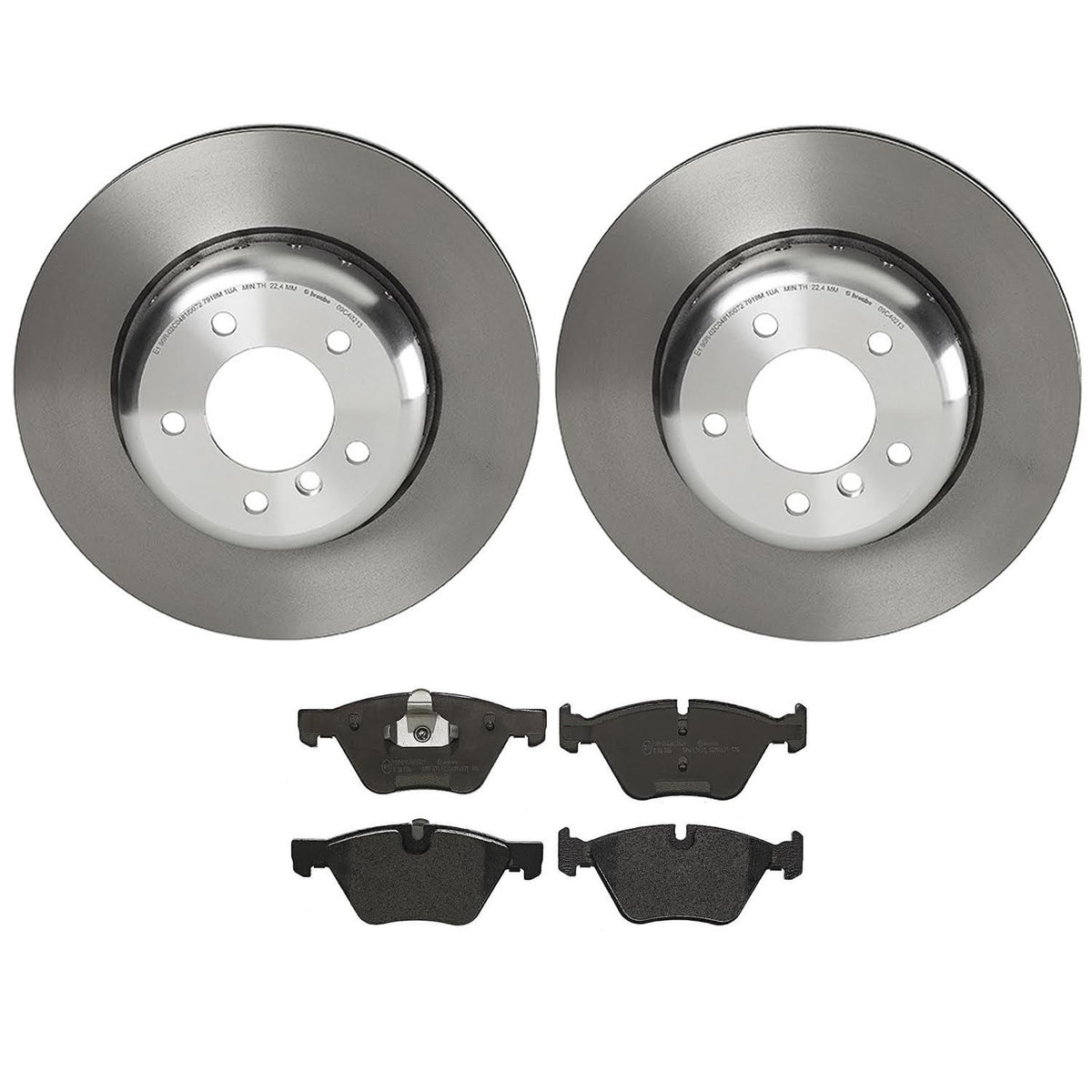 Brembo KT Series Premium Brake Kit (KT04515) for BMW Z4 2009-2011 | High-Performance Brake Pads & Rotors | Direct OE Replacement