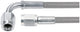 Allstar Performance Brake Hose, 48 in Long, 3 AN Hose, 3 AN Straight Female to 3 AN 90 Degree Female, Braided Stainless, PTFE Lined, Each