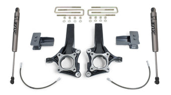 compare product MaxTrac K883242F Suspension Lift Kit 4.5 in. Lift Incl. Front Spindles/Brake Lines/Blocks/U Bolts/Rear Maxtrac Shocks Suspension Lift Kit