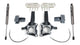 MaxTrac K883242F Suspension Lift Kit 4.5 in. Lift Incl. Front Spindles/Brake Lines/Blocks/U Bolts/Rear Maxtrac Shocks Suspension Lift Kit