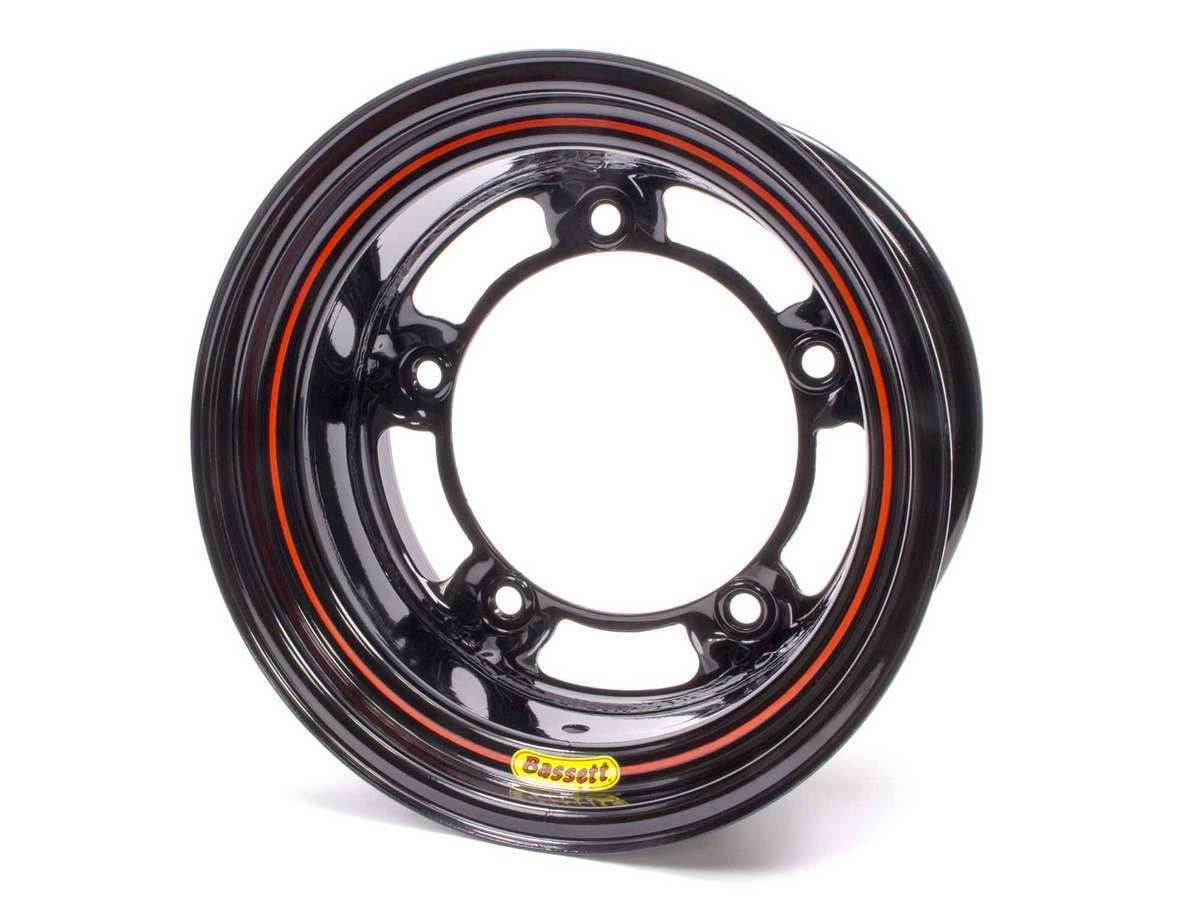 Bassett 58SR5 Wide 5 Spun 15x8 in Wide 5 Black Wheel