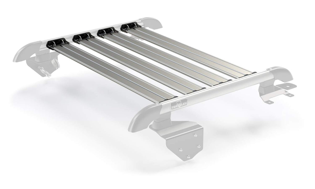JK 2-Door Nebo Roof Rack 4-Piece Cargo Slat Kit - Silver