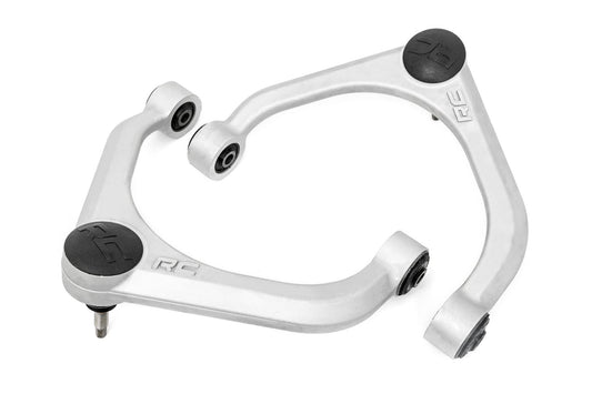 Rough Country Forged Aluminum Upper Control Arms for Ram 1500 (2012-2025 & Classic) OE Upgrade, 2-Pack, SIlver