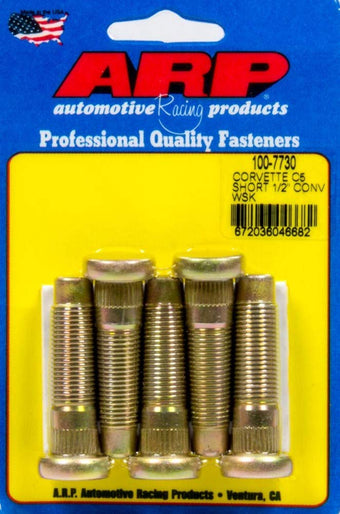 compare product ARP 100-7730 Wheel Stud Kit (5pkC5 Corvette 1/2-20 Conv.)