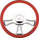 Billet Specialties 30765 14" Chicayne Half Wrap Billet Steering Wheel