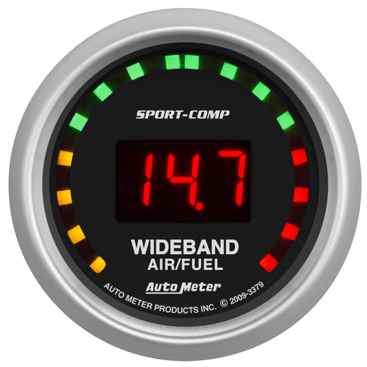 Auto Meter 3379 Sport-Comp Wide Band Air Fuel Ratio Kit,2.3125 in.
