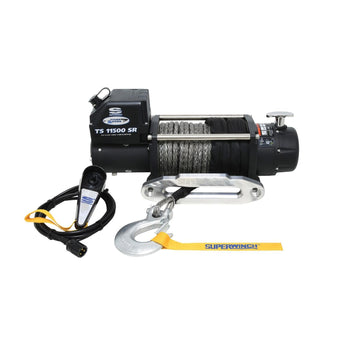 compare product Superwinch 1511201 Tiger Shark 11500SR 12V Winch 11,500lb/5,216kg