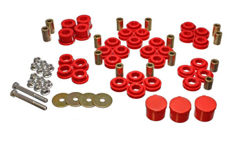 compare product Energy Suspension 5.3141R Control Arm Bushing Set, Red