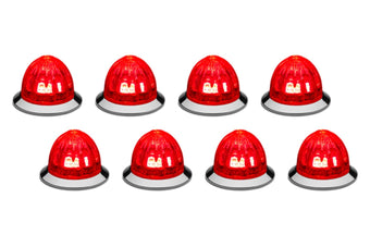 compare product RoadWorks Red/Clear Mini Watermelon HERO Lights | 8 Pack | HERORCWMMINI-8