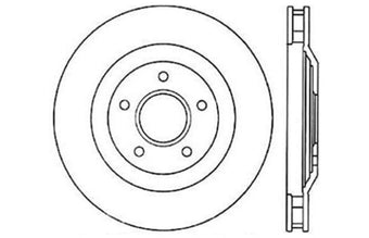 compare product StopTech 127.62060R Front Right Sport Drilled/Slotted Brake Rotor