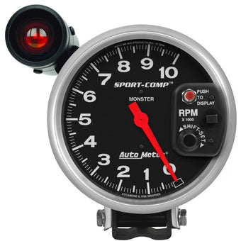 compare product Auto Meter 3904 Sport-Comp Shift-Lite Tachometer 5.000 in.