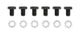 Mr. Gasket Flexplate, Bolts Gr.8 Gm, Black