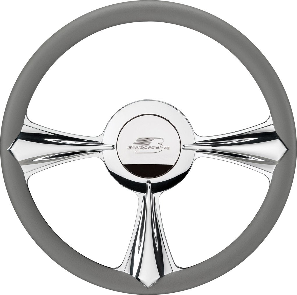 Billet Specialties P30092 14" Stiletto Half Wrap Profile Steering Wheel