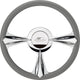 Billet Specialties P30092 14" Stiletto Half Wrap Profile Steering Wheel
