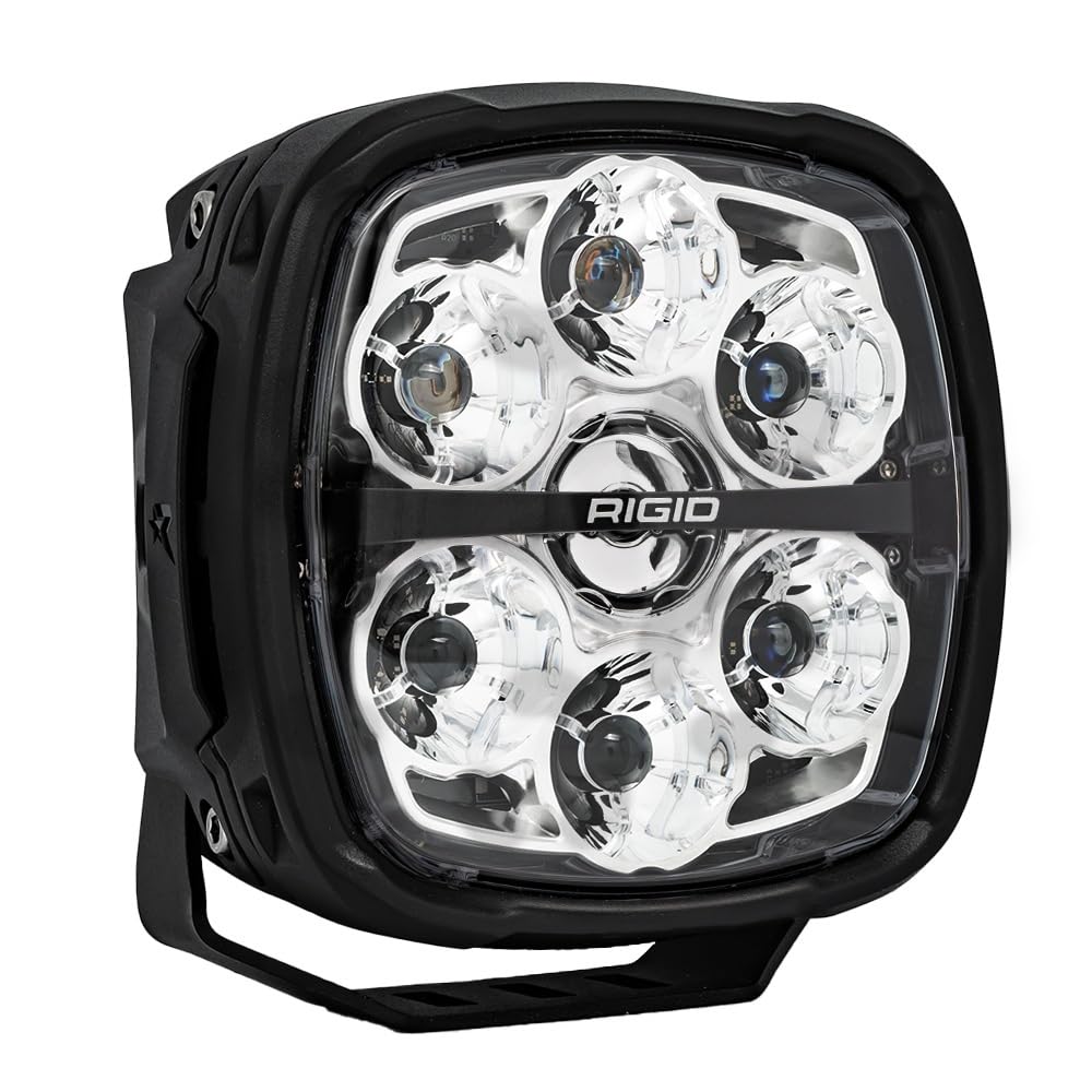 Rigid Industries Phoenix XL Spot LED Light Pod - Amber Backlight, 5 Color Modes, 3 Power Modes, Universal Fit