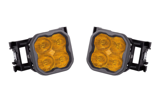 Diode Dynamics SS3 LED Fog Light Kit compatible with Subaru WRX/STi 2011-2014, Yellow SAE Fog Max with Backlight